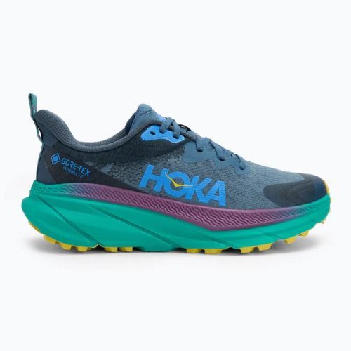 Herren Laufschuhe HOKA Challenger 7 GTX real teal/tech green