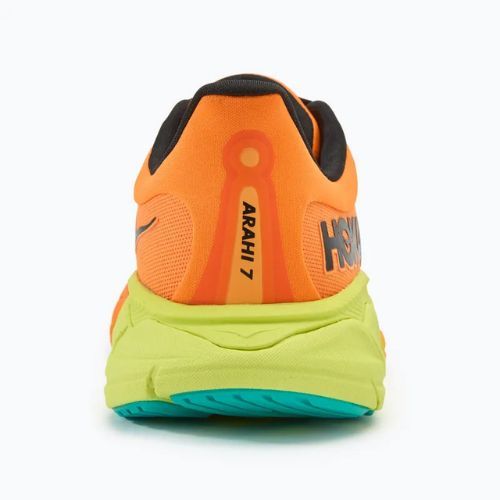 Damen Laufschuhe HOKA Arahi 7 electric tangerine/schwarz