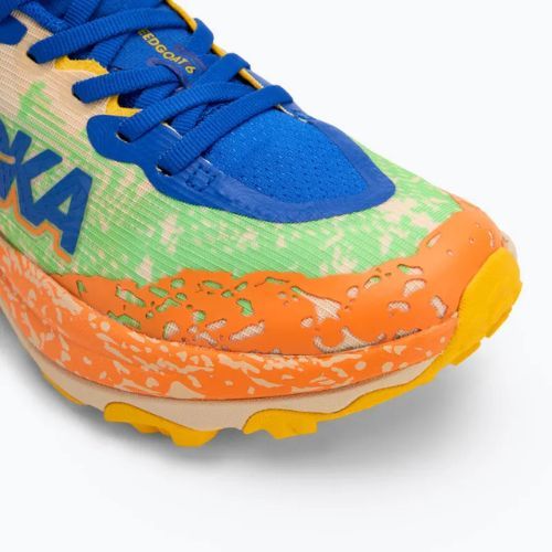 HOKA Speedgoat 6 ultramarine/electric lime Kinder Laufschuhe