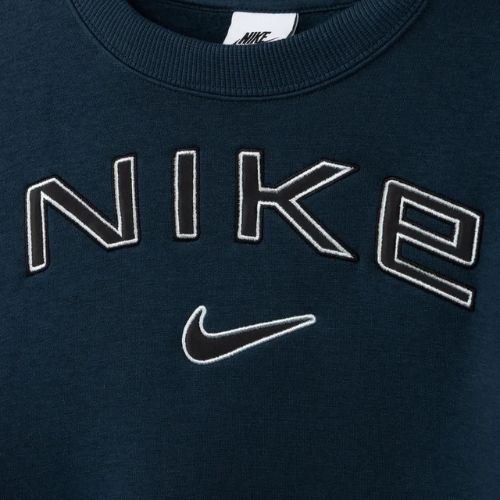 Damen Nike Sportswear Phoenix Fleece-Sweatshirt Armory Navy/Photon Dust/Schwarz