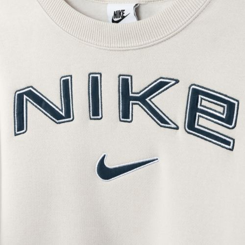 Nike Sportswear Phoenix Fleece Damen Sweatshirt aus leichtem Orewood brn/weiß/armory navy