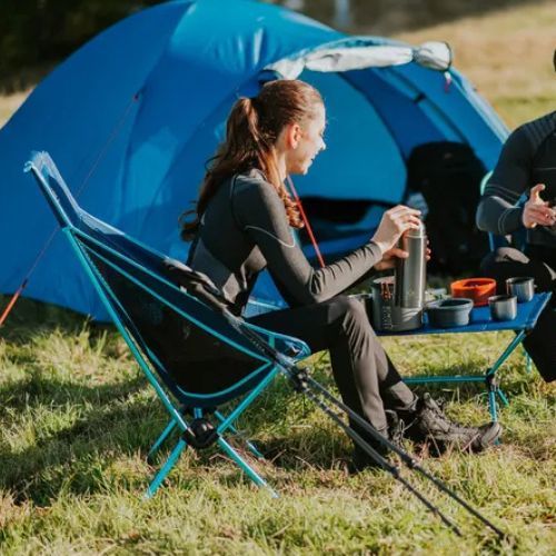 Faltbarer Campingstuhl KADVA Sego Mid ultraleicht blau
