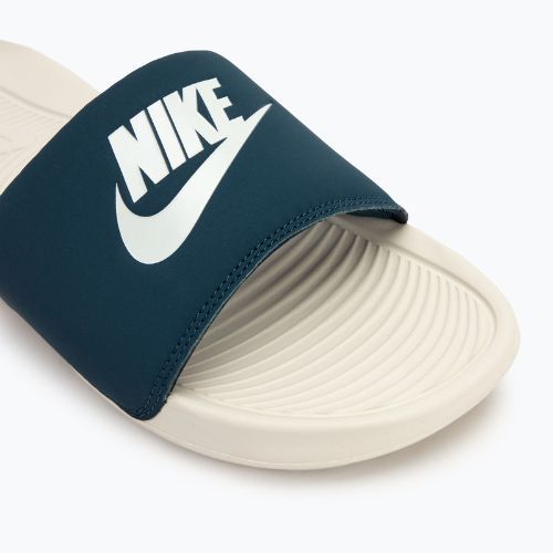Schlappen Badeschuhe Herren Nike Victori One Slide armory navy / light orewood brown / sail