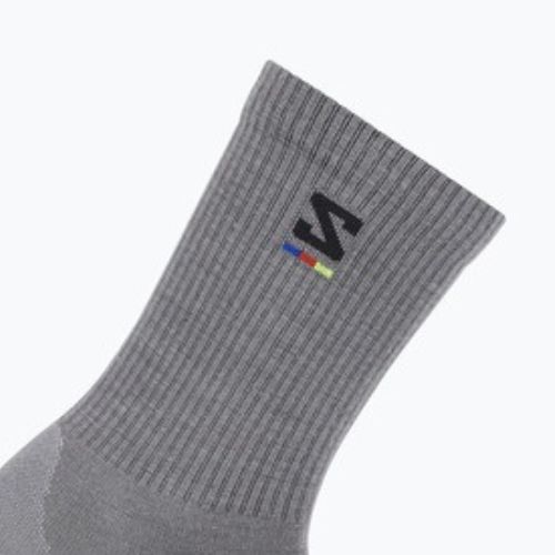 Socken Salomon Sunday Smart Crew shark skin/ black