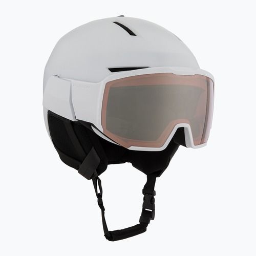 Skihelm Salomon Osmo white/flash tonic orange