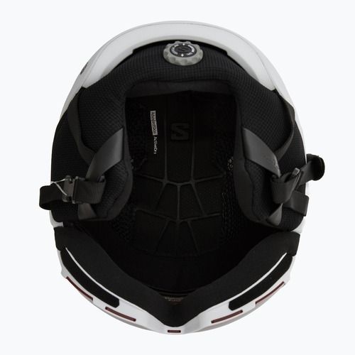 Skihelm Salomon Osmo white/flash tonic orange