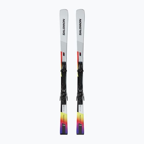 Abfahrtsskier Salomon S/Max Endurance + Bindungen M10 GW white/safety yellow/black