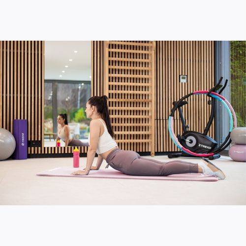 Trainingsmatte XTREXO NBR 15 mm mit Gurt Rosa