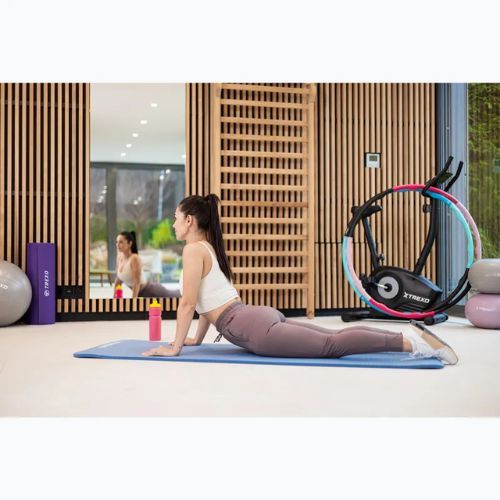 Trainingsmatte XTREXO NBR 15 mm mit Gurt Blau