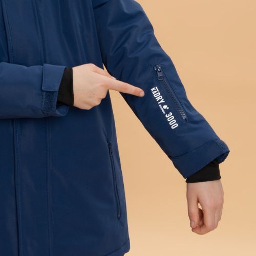 Kinder-Skijacke KADVA Skiro Jacket marineblau