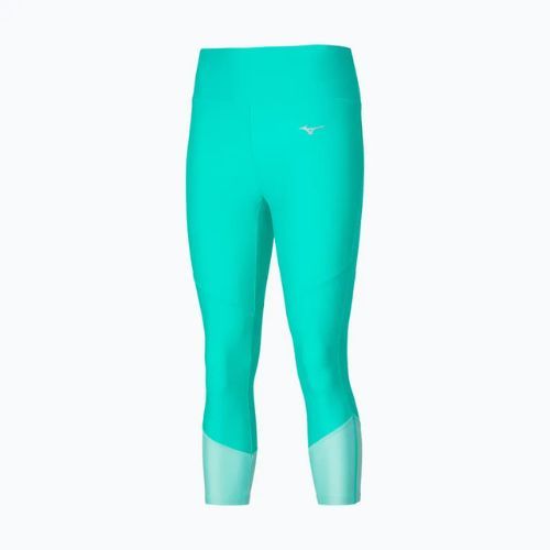 Leggings Damen Mizuno Impulse Core 3/4 blue turquoise