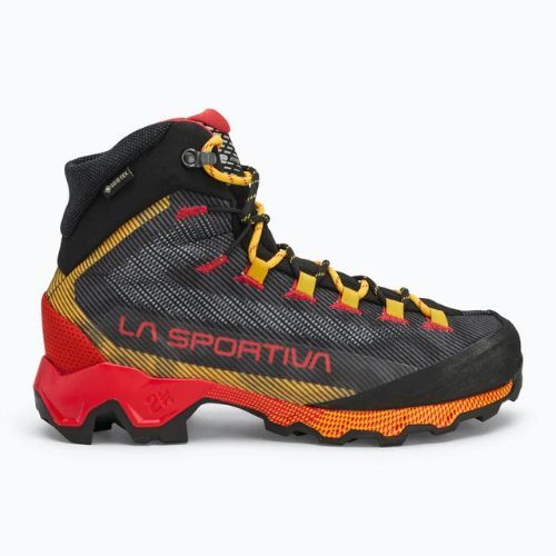 Hochgebirgsschuhe Bergstiefel Herren La Sportiva Aequilibrium Hike GTX carbon/ yellow