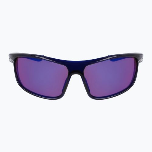 Sonnenbrille Nike Windtrack Run E midnight navy/ road tint/ blue mirror