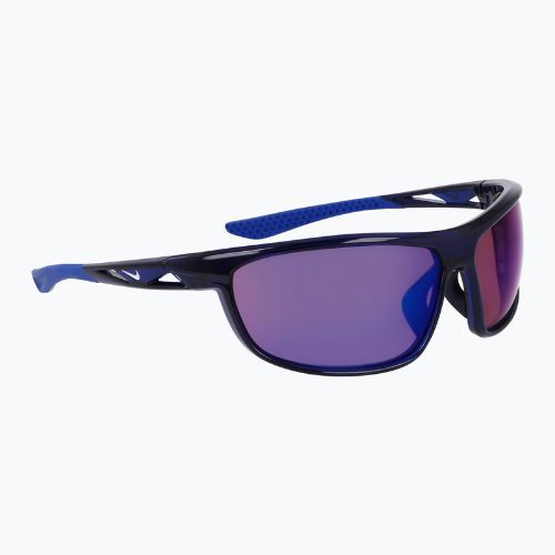 Sonnenbrille Nike Windtrack Run E midnight navy/ road tint/ blue mirror