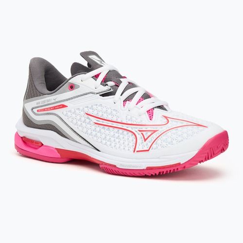 Tennisschuhe Damen Mizuno Wave Exceed Tour 6 CC white/radiant red/quiet shade