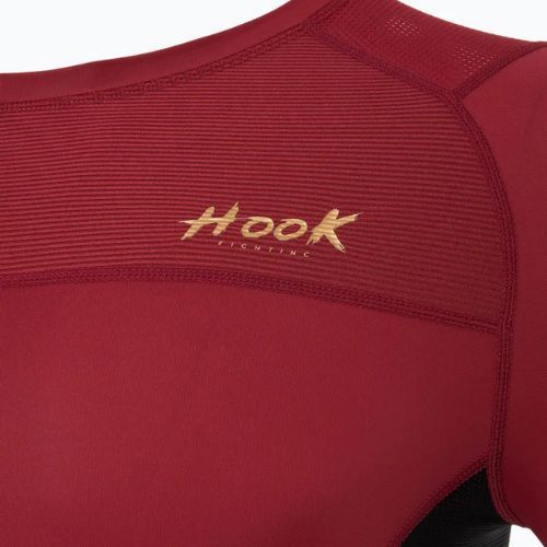 Herren-Langarm-Rashguard HOOK FIGHTING Base rot