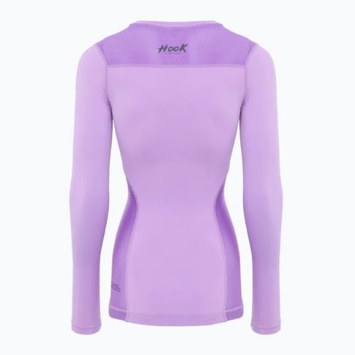 Damen-Langarm Rashguard HOOK FIGHTING Base lila