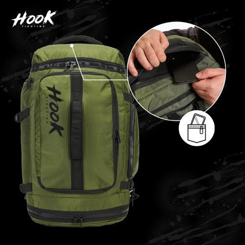 Rucksack HOOK FIGHTING Training 2w1 Duffel Bag 30 l Grün