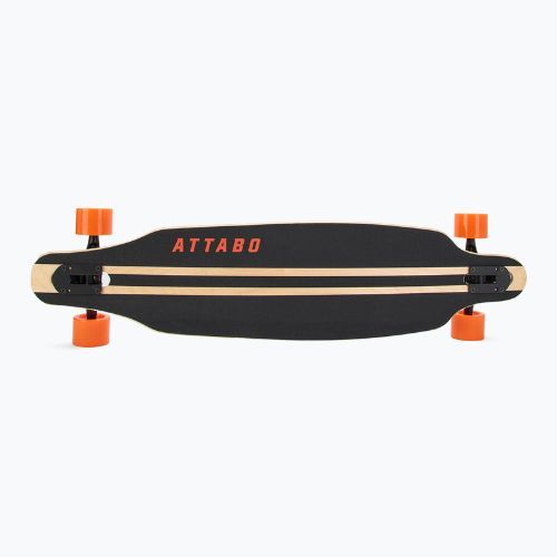 Longboard Skateboard ATTABO Flowrider Schwarz