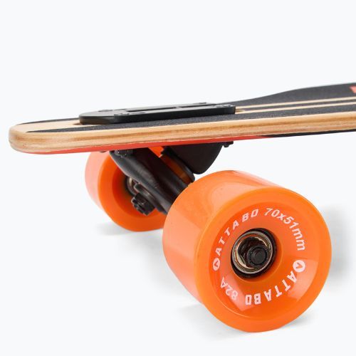 Longboard Skateboard ATTABO Flowrider Schwarz