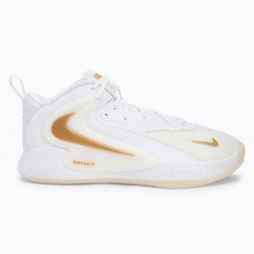 Nike React Hyperset 2 Volleyballschuhe weiß/weiß/metallisches Gold