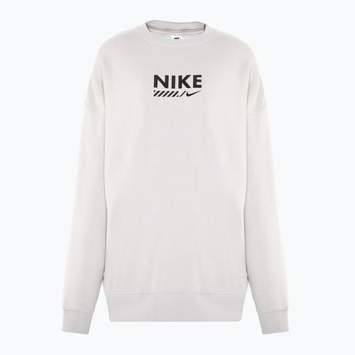 Sweatshirt Hoodie Damen Nike Sportswear Oversized Crew-Neck light iron ore