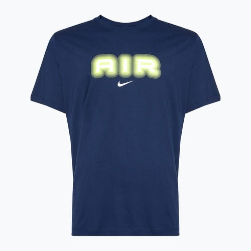 Shirt Herren Nike Air Graphic midnight navy/volt