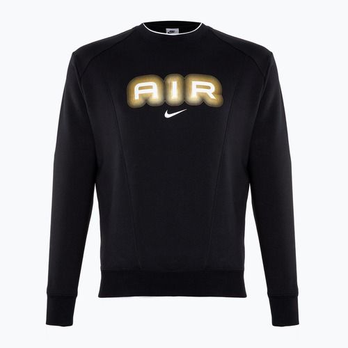 Sweatshirt Hoodie Herren Nike Sportstwear Air Crew-Neck black/metallic gold