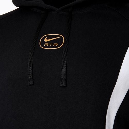 Sweatshirt Hoodie Herren Nike Sportstwear Air black/metallic gold