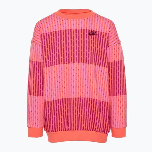 Sweatshirt Hoodie Kinder Nike Sportswear Club Fleece light wild mango/light wild mango/hot fuchsia
