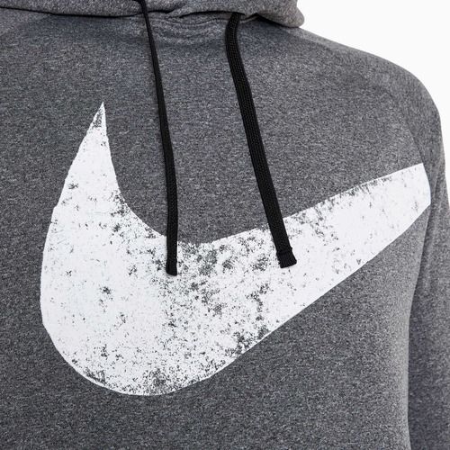 Sweatshirt Hoodie Herren Nike Therma-FIT Fitness black/heather/black/white