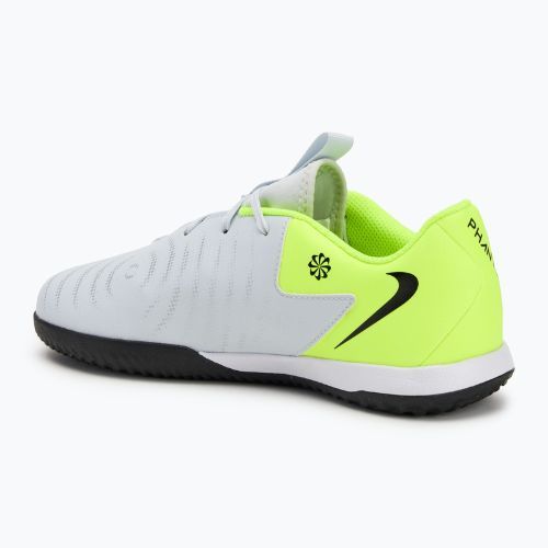 Fußballschuhe Kinder Nike Phantom GX 2 Academy IC metallic silver/volt/black