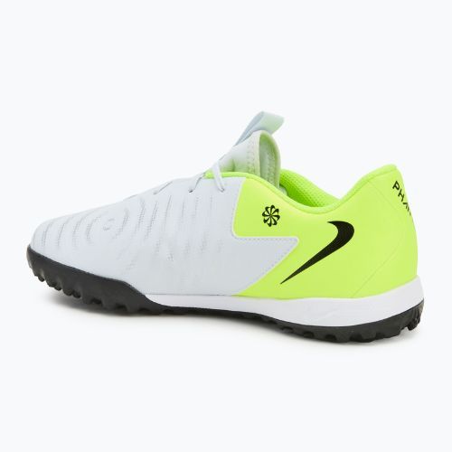Fußballschuhe Kinder Nike Phantom GX 2 Academy TF metallic silver/volt/black