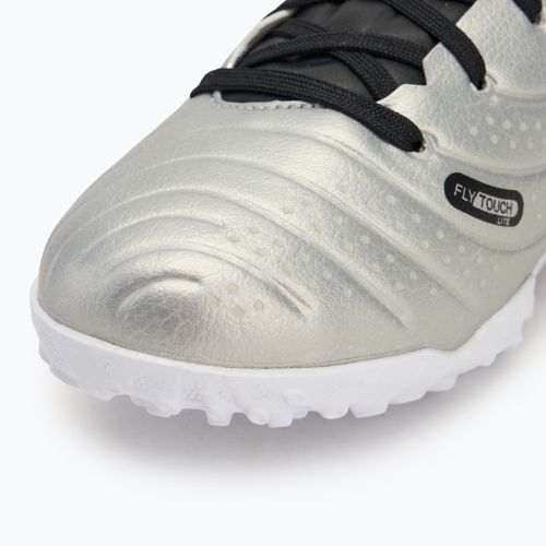 Fußballschuhe Kinder Nike Tiempo Legend 10 Academy TF metallic silver/volt/black