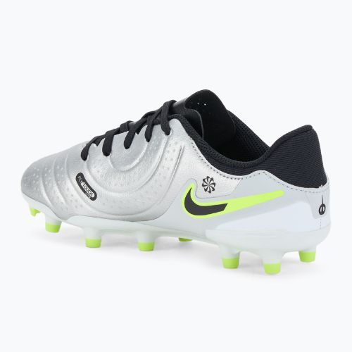 Fußballschuhe Kinder Nike Tiempo Legend 10 Academy FG/MG metallic silver/volt/black