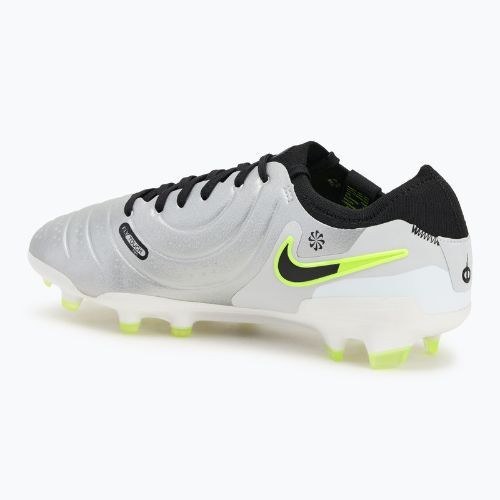 Fußballschuhe Herren Nike Tiempo Legend 10 Pro FG metallic silver/volt/black