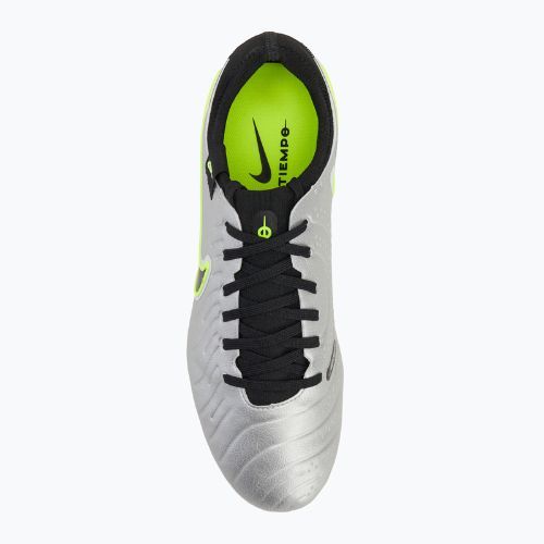Fußballschuhe Herren Nike Tiempo Legend 10 Pro FG metallic silver/volt/black
