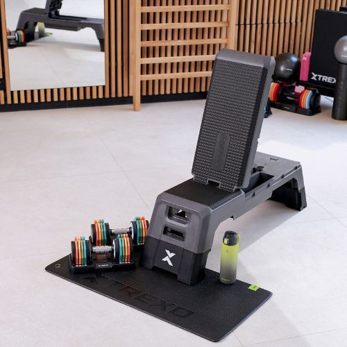 Verstellbare Hantelset TREXO 2 x 10 kg multicolor