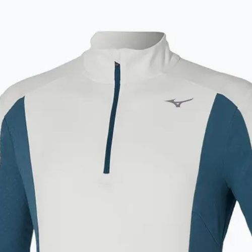 Lauf Sweatshirt Hoodie Herren Mizuno Warmalite Half Zip nimbus cloud/ blue wing teal