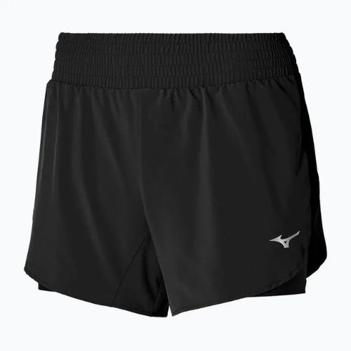 Lauf Shorts Damen Mizuno 2in1 4.5 black