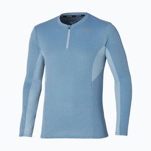 Lauf Longsleeve Herren Mizuno Dryaeroflow Half Zip parisian blue