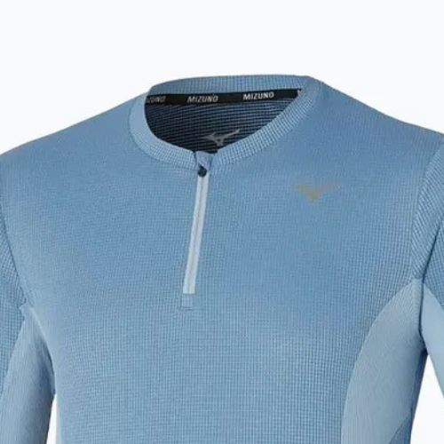 Lauf Longsleeve Herren Mizuno Dryaeroflow Half Zip parisian blue