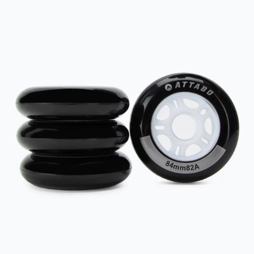 Inliner Rollen Räder ATTABO Wheels 84 mm 4 Stk. Schwarz