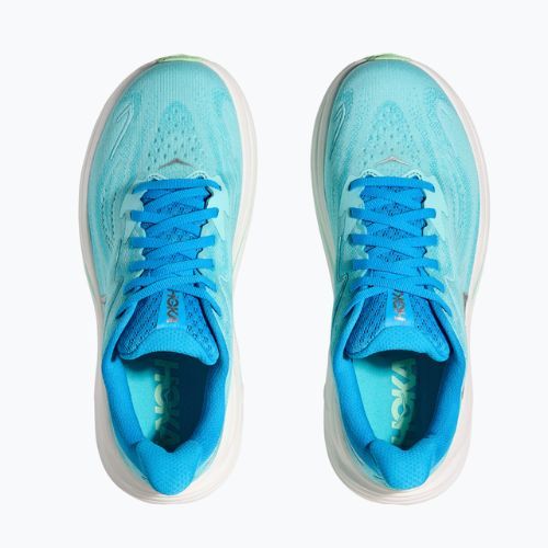 Damen Laufschuhe HOKA Clifton 10 Wide skyward blau/cielo blau