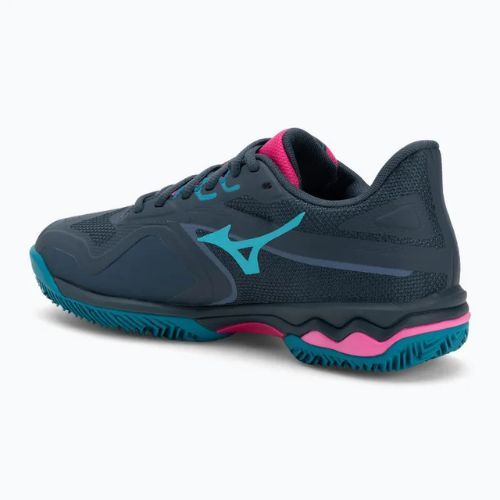 Padel-Schuhe Damen Mizuno Wave Exceed Light 2 Padel midnight navy/ fuchsia purple/ enamel blue