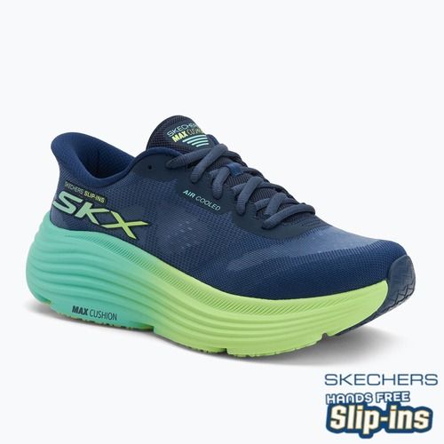 Laufschuhe Herren Damen SKECHERS Max Cushioning Endeavour Hallandale navy/lime