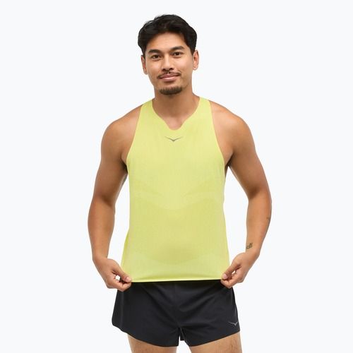 Laufshirt Herren HOKA Race Singlet hoka citrus