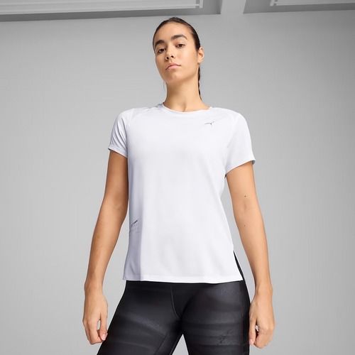 Laufshirt Damen PUMA Run Graphic Mesh Tee puma white