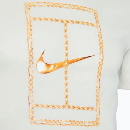 Herren Nike Court Dri-FIT Tennisshirt hell orewood braun