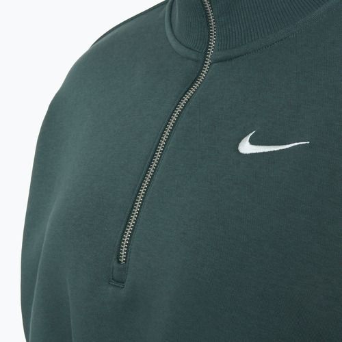 Damen Nike Sportswear Phoenix Fleece 1/2 Zip Cropped Vintage grün / Segel Sweatshirt